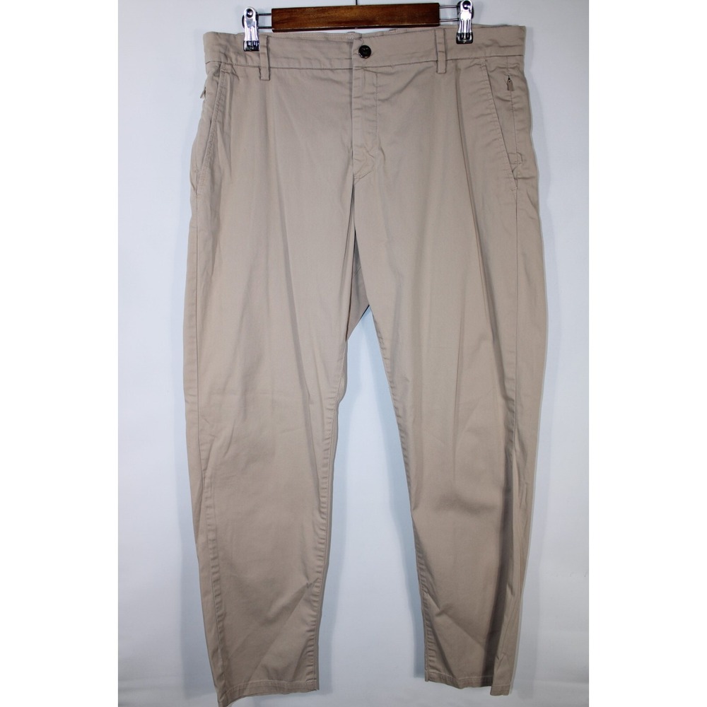 Birddogs Men's 34x34 Khaki Color Lined Chino Pants Golf Comfort Office
